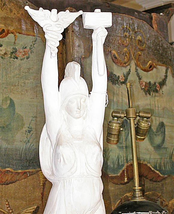 Figural Foundry Mold of Woman Scholar