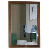 Bronze and Mahogany Frame Mirror