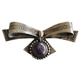 Sterling bow  pin by William Spratling