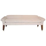 Antique EARLY 19THC SOFA IN 19THC HOMSPUN LINEN