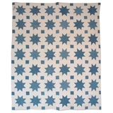 19THC BLUE AND WHITE STARS