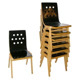 stacking chairs by roland rainer