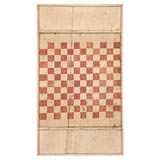 19TH C ORIGINAL WHITE&RED PAINTED GAME BOARD