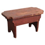Antique 19THC CHILDS BENCH FROM NEW ENGLAND