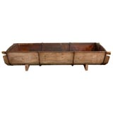 Used 19THC ORIGINAL WHITE PAINTED COW TROUGH FROM PENNSYLVANIA