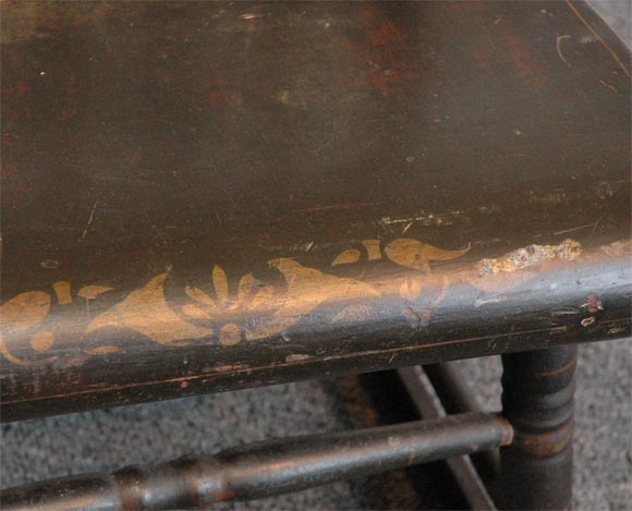 19THC EARLY DECORATED NEW ENGLAND ROCKING CHAIR 4