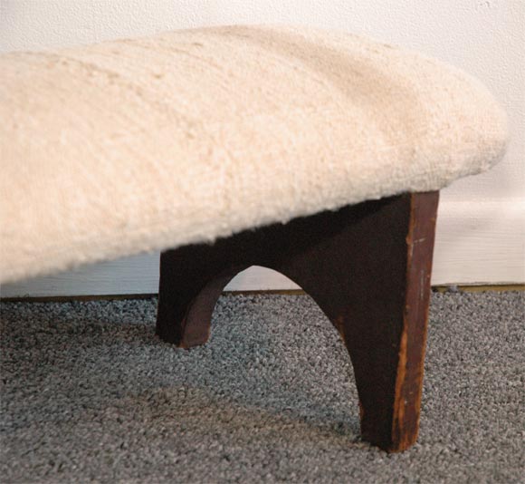 American 19THC PRAYER BENCH FROM NEW ENGLAND