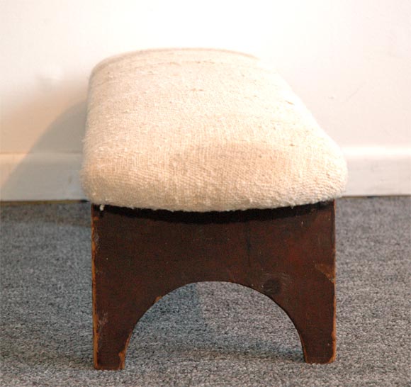 Wood 19THC PRAYER BENCH FROM NEW ENGLAND