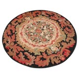 1920s American Hand-Hooked Floral/Room Size Rug