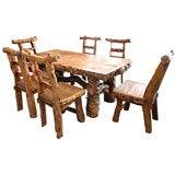 Rustic Dining Table and Chairs