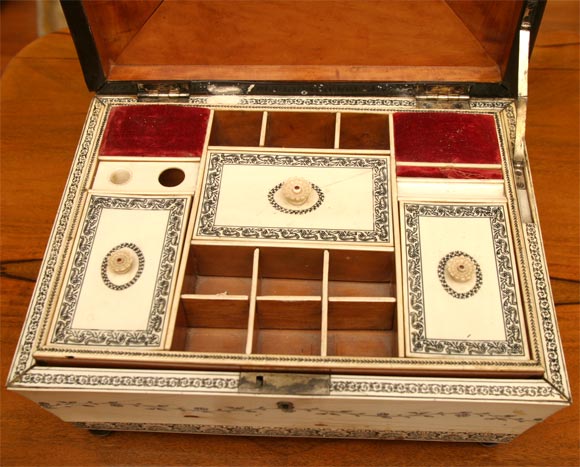 19th Century Anglo Indian Ivory Box