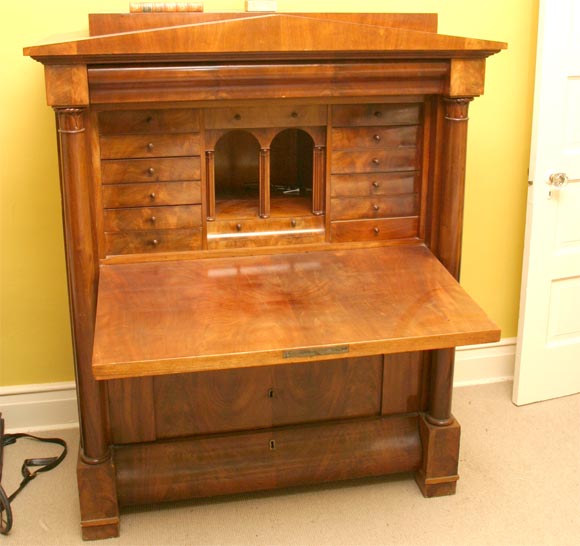 19th Century Biedermeier Secretary Abattant