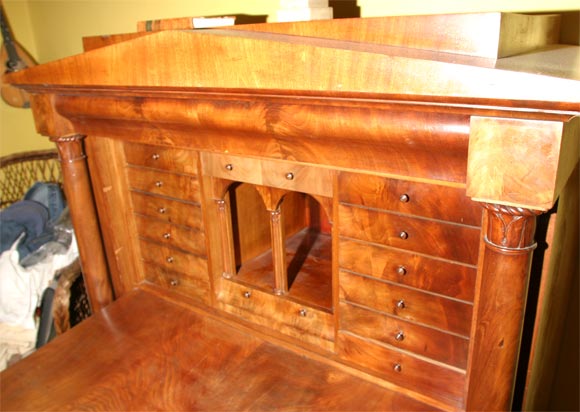 Biedermeier Secretary Abattant In Good Condition In Hudson, NY
