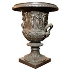 Very Good 19th Century Grand Tour Bronze Urn 10