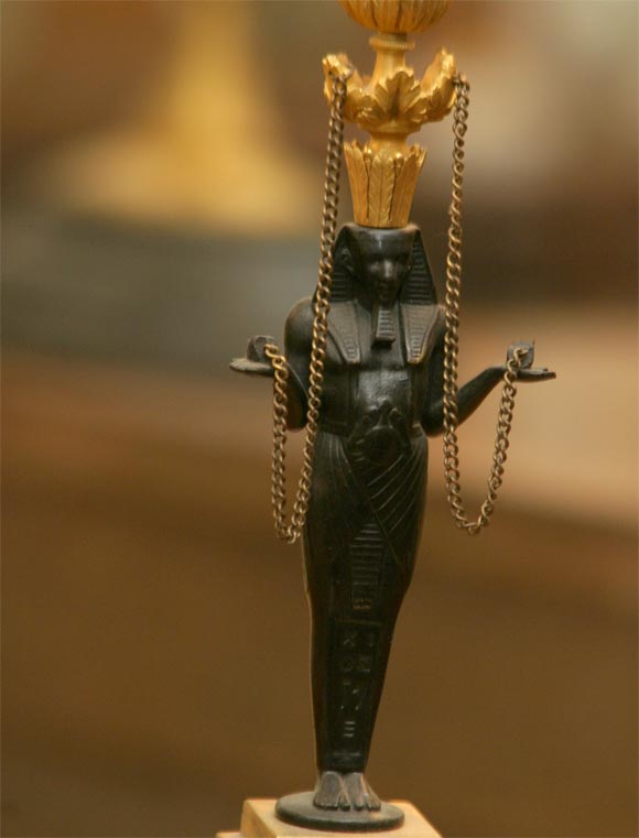 XX secolo Coppia di candelieri figurativi francesi in vendita
