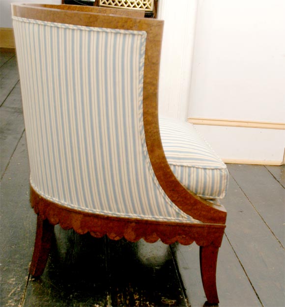 Pair Biedermeier Sytle Tub Chairs