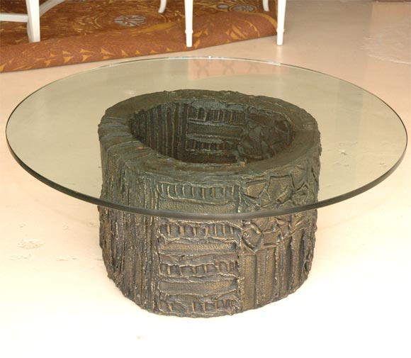 Round Paul Evans Cocktail Table
