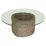 Round Paul Evans Cocktail Table