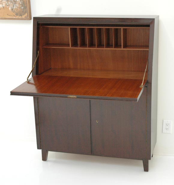 Faux  Macassar Ebony Secretary by Musterring-Mobel
