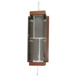 Wood and Smoke Lucite Hanging Fixture