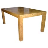 Burled Wood Dining Table by Milo Baughman