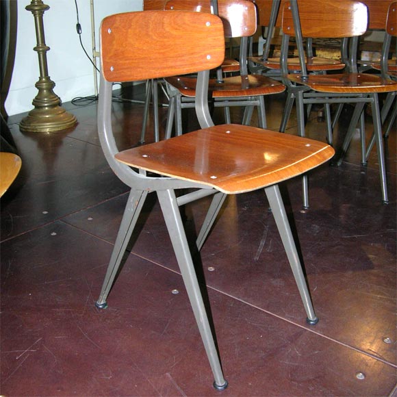 Danish Set of Eight Unusual Friso Kramer Chairs For Sale