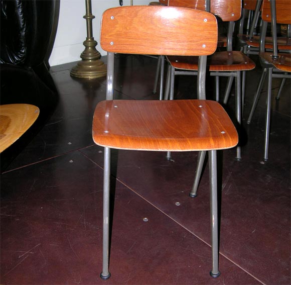 Set of Eight Unusual Friso Kramer Chairs In Good Condition For Sale In New York, NY