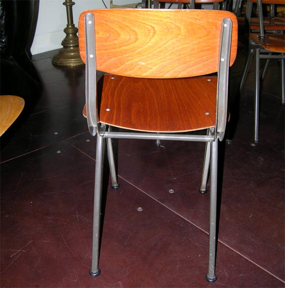 Set of Eight Unusual Friso Kramer Chairs For Sale 2