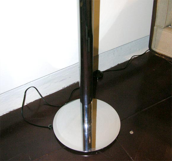 Italian Toni Zuccheri Chrome Floor Lamp For Sale