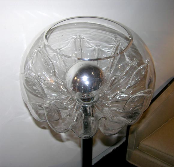 Late 20th Century Toni Zuccheri Chrome Floor Lamp For Sale