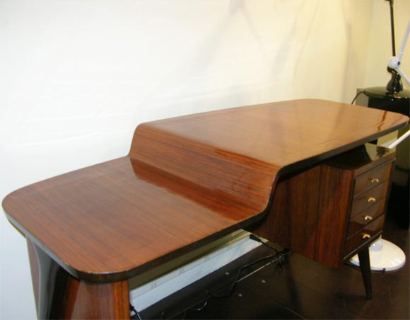 Mid-20th Century Italian Rosewood Desk For Sale