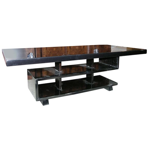 1940u0026#39;s Asian Inspired Black Lacquered Cocktail Table At 1stdibs