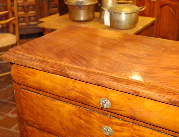 19th Century Swedish Birch Faux Grain Painted Chest (reference # 3666)