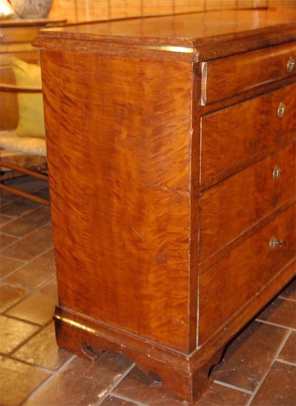 Swedish Birch Faux Grain Painted Chest (reference # 3666) 4