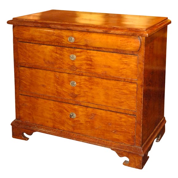 Swedish Birch Faux Grain Painted Chest (reference # 3666)