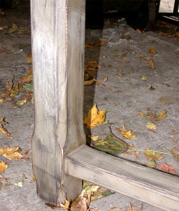 French Tin Top Dining Table 1