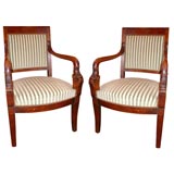 Pair of French Empire Style Chairs