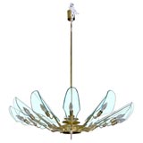 A Dahlia chandelier by Max Ingrand for Fontana Arte