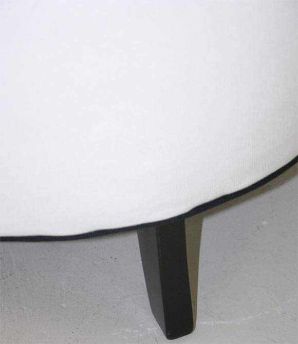 Pair of White High-Back Armchairs 4