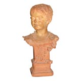 Terracotta Bust of Young Boy