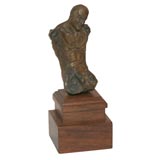 BRONZE SCULPTURE OF A MALE TORSO