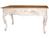 #1402 Carved wooden console