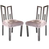 Vintage A Set of Eight Dining Chairs designed by James Mont