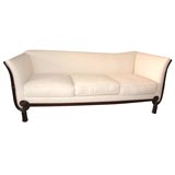 Recamier with Carved Tassel Legs