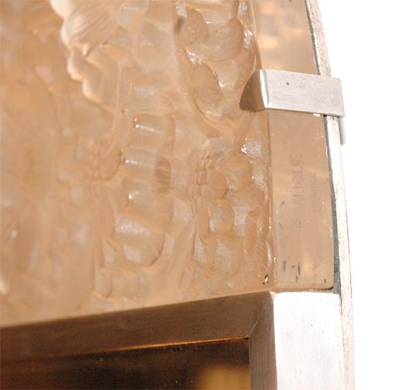 A Wall Mirror with Trumeau Glass Panel by Rene Lalique 2