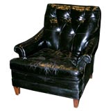 Vintage Billy Haynes Leather Clubchair