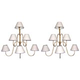 Pair fo Jean Royere " Jet D
eau" Sconces