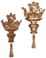 Two Gilded Chinese Lanterns