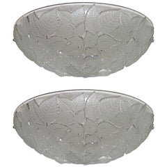 Pair of "Charmes" Art Deco Wall Sconces by Rene Lalique