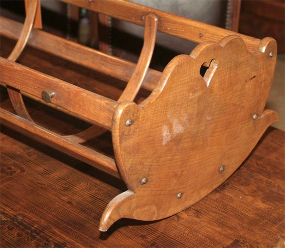 Neoclassical 19th Century French Wooden  Cradle